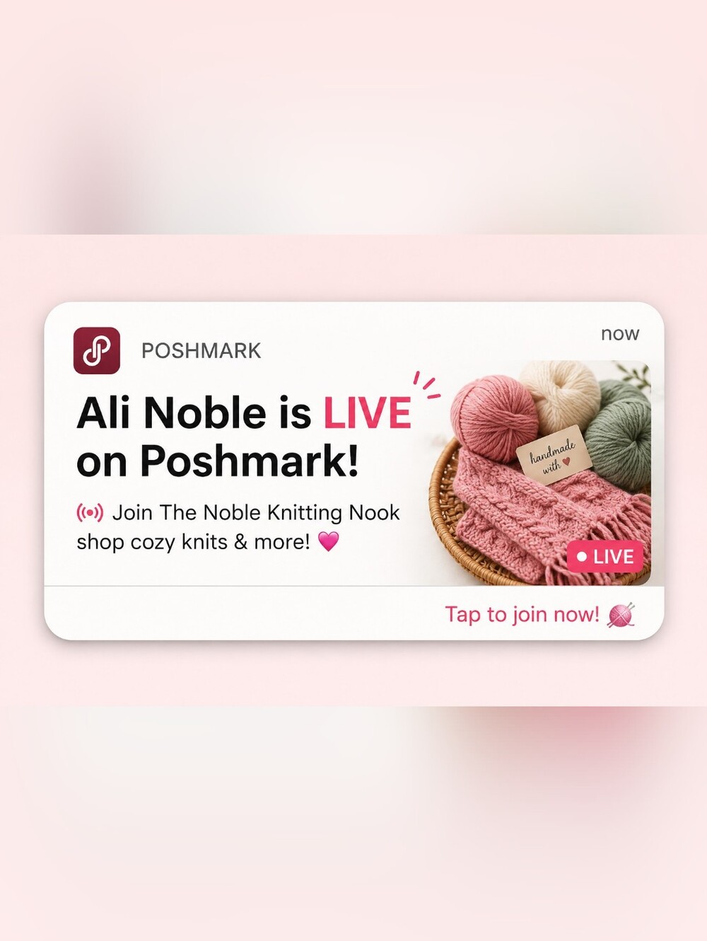 Ali Noble Is Live on Poshmark